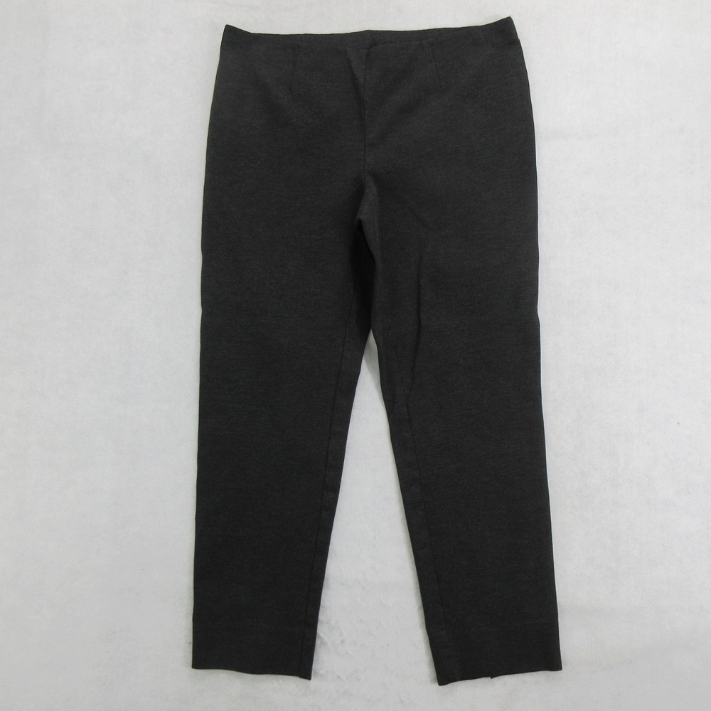 J. Jill Women's Pants Medium Petite Slim Ponte Gray Stretch
